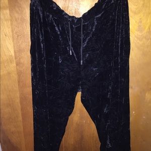 Slouchy velvet pants